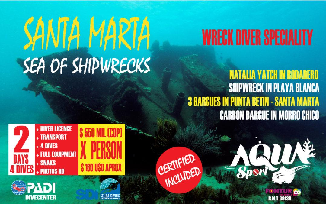 Shipwrecks in Santa Marta